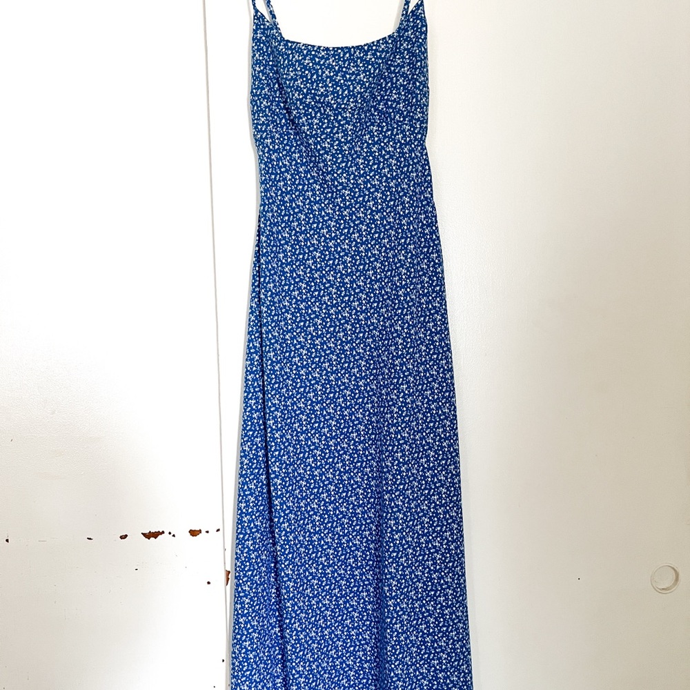 Hollister Blue Floral Maxi Dress